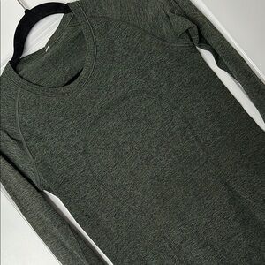 lululemon athletica Dark Green Long Sleeve Top